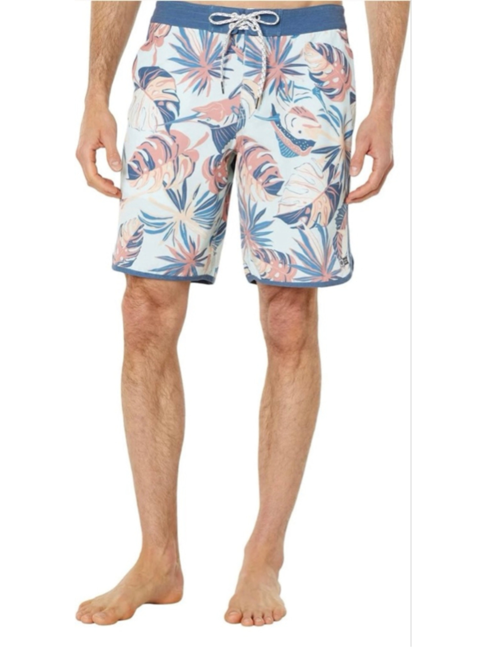 Salty Crew Board Shorts Floral Blue Pink 38 Waist 19” Mens NWT Surf Swim